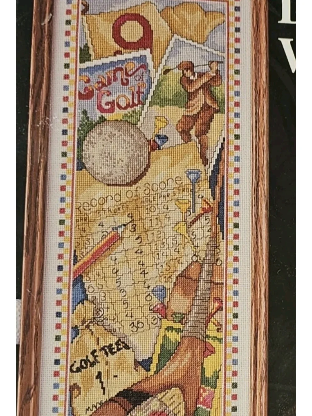 Design Works Golf Cross Stitch Kit #9688 Game of Golf Nostalgic 8